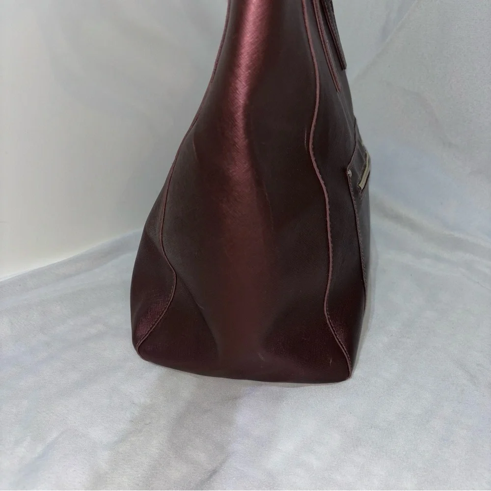 Bath & Body Works Metallic Burgundy Tote Bag